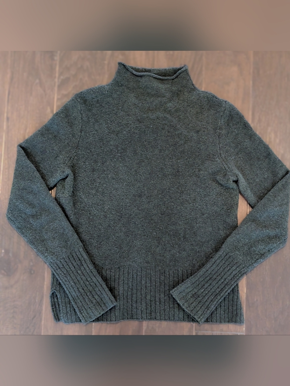 Madewell Dark Green Mockneck Merino Wool & Alpaca Sweater Women's Medium